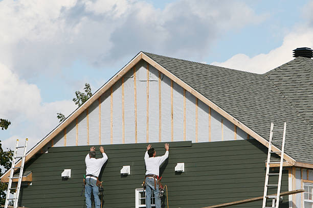 Professional Emergency Siding Repair technician working in South Charleston, OH